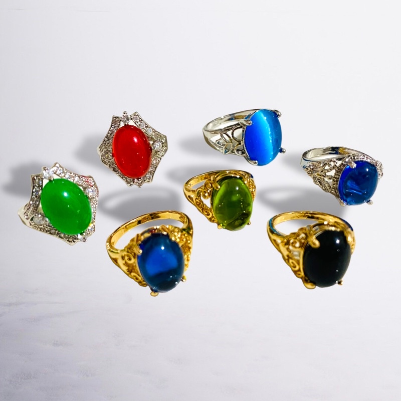 Cincin batu // cincin permata // cincin lapis emas // cincin