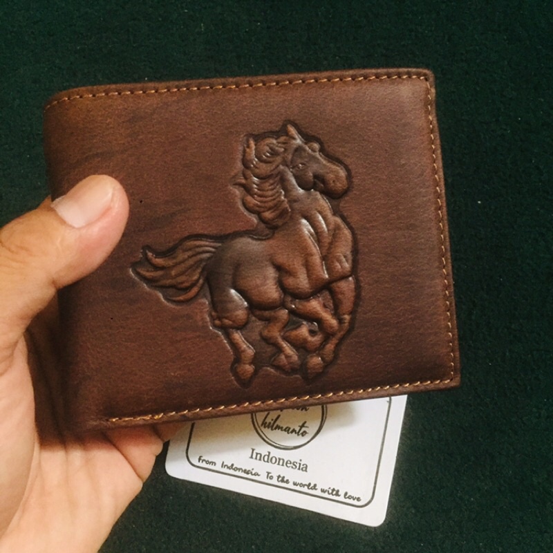 [AHLMN] DOMPET KULIT GAMBAR HEWAN model lipat berkualitas import #dompet #dompetpria #dompetkulit