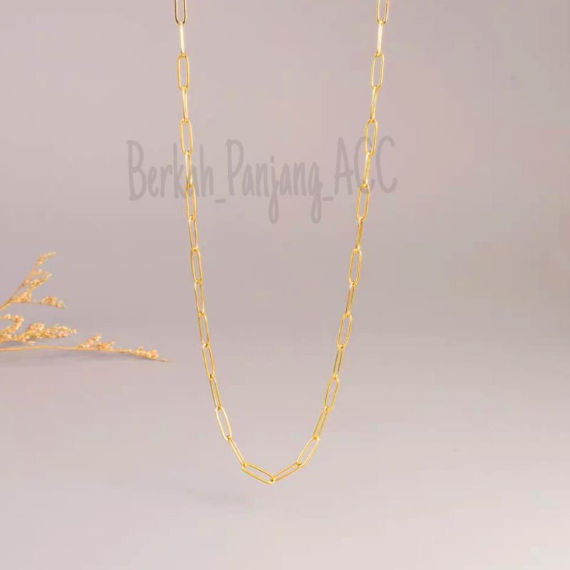 KALUNG TITANIUM PAPERLINA TERBARU perhiasan super berkelas fashion korea anti karat dan anti luntur