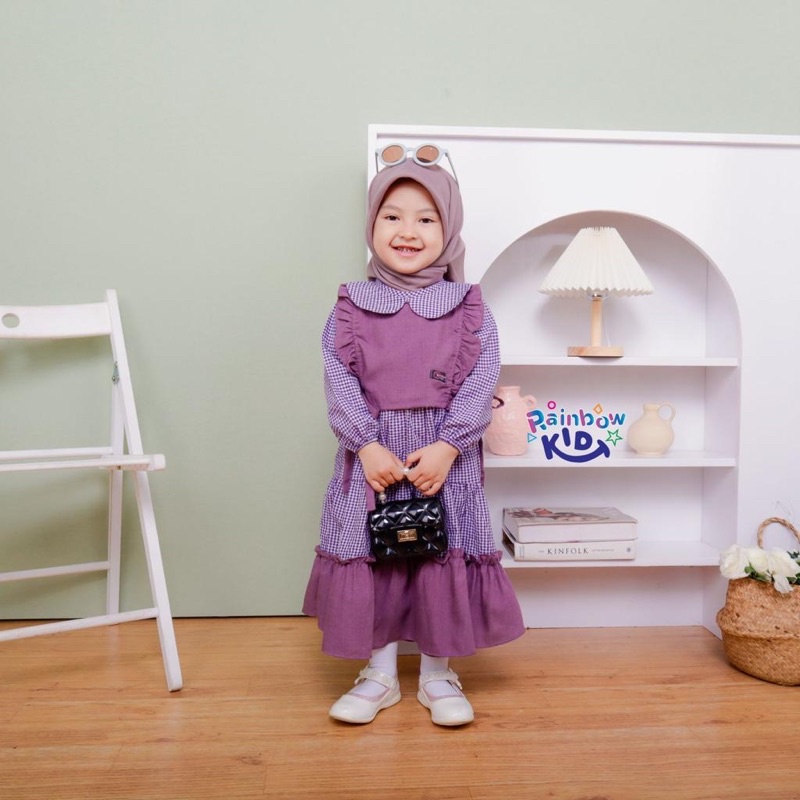 Rainbowkids dress ulang tahun gamis anak lolita series - Kids Colection
