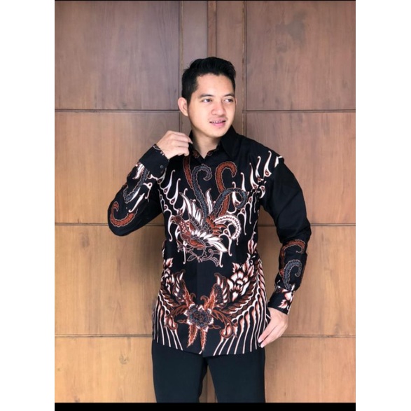 Kemeja batik pria lengan panjang Batik full puring Batik kanaya