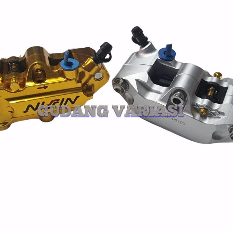 U95B KALIPER 4 PISTON MONOBLOK NISSIN KANAN FULL CNC MONOBLOK NISSIN  // MONOBLOK NISSIN KANAN