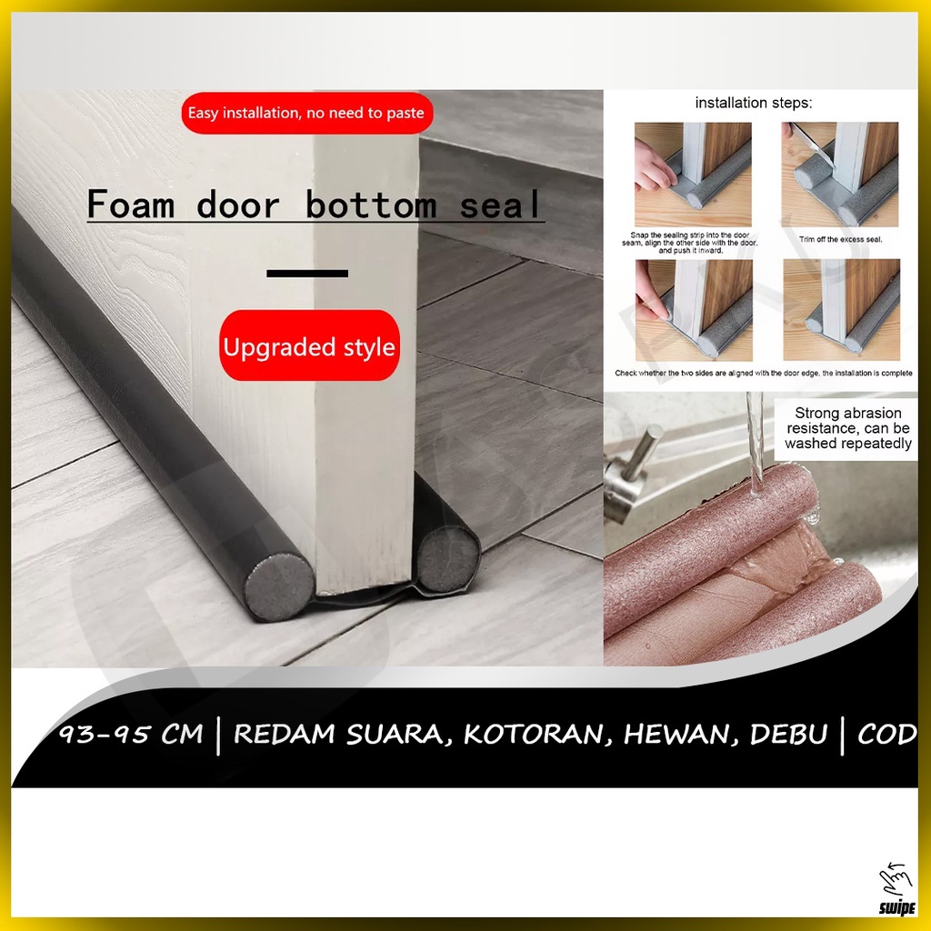 Penutup Celah V1 Bawah Pintu Kamar Mandi Tidur Bottom Door Seal Anti