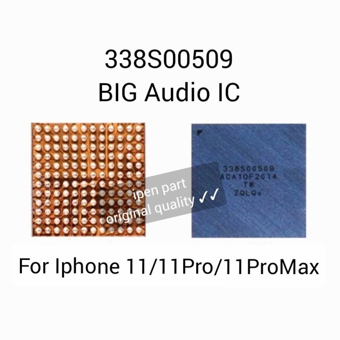Ic Hp Ic Audio 338S00509 Iphone 11 Pro Max Original New Tested 00509