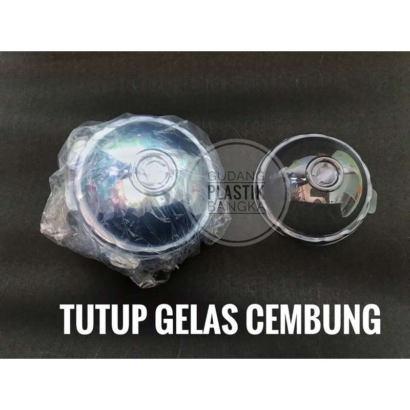 Tutup Gelas Datar / Tutup Gelas Cembung (Isi 50 pcs)