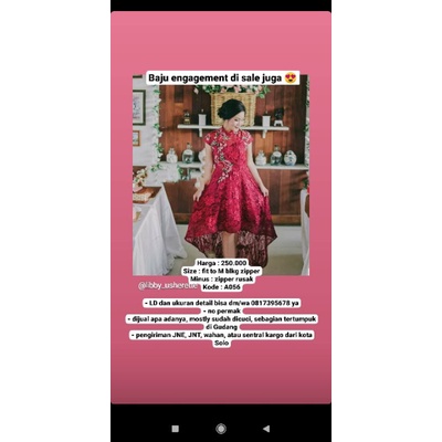 gaun engagement tingjing sangjit tunangan lamaran preloved