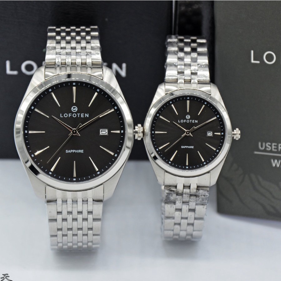 Jam Tangan Couple ORIGINAL Lofoten F-8101MS+LS