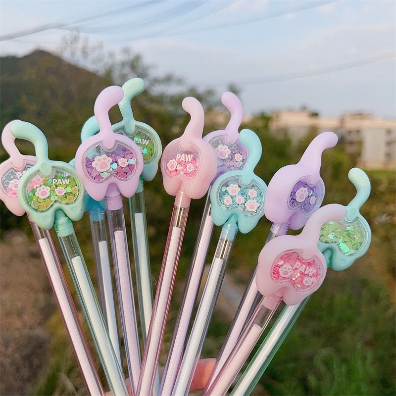 1 pcs pulpen 0.5 mm motif sanrio kucing lucu