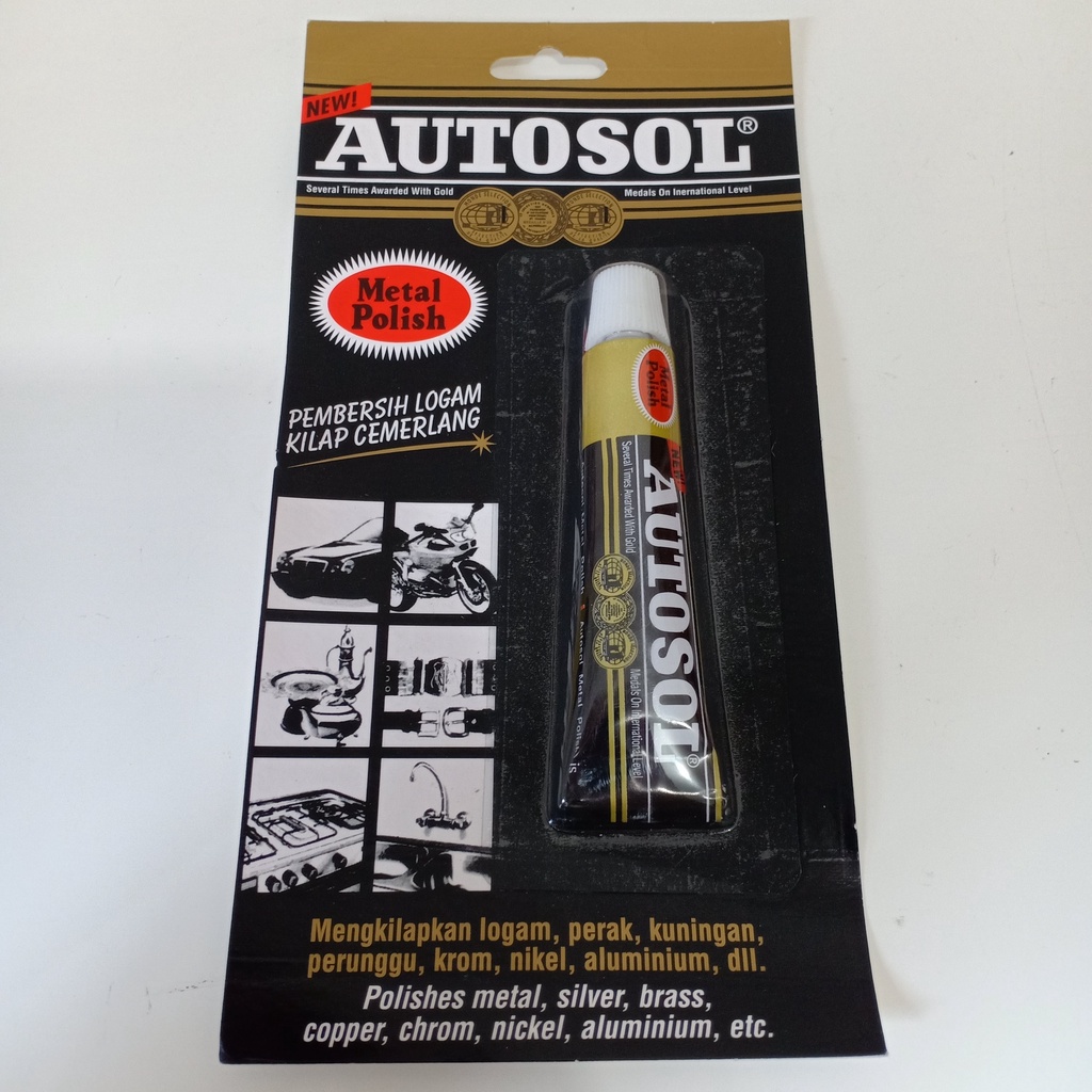 

Autosol 15gr metal polish pembersih pengkilap Chrome stainless