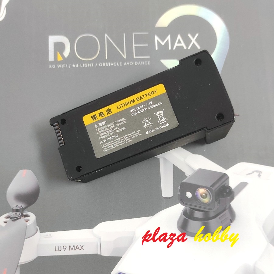 part baterai drone LU9 max lipo 7.4V 3500mAH propeller motor brushless