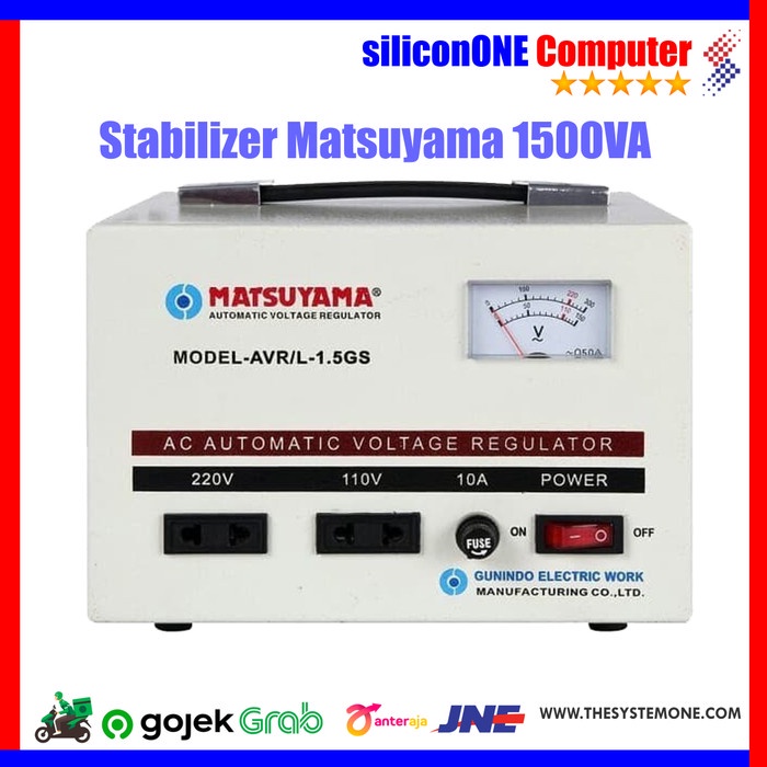 Jual Stabilizer Stavol Matsuyama 1500 Va 1 Phase / Avr / Stabilizer