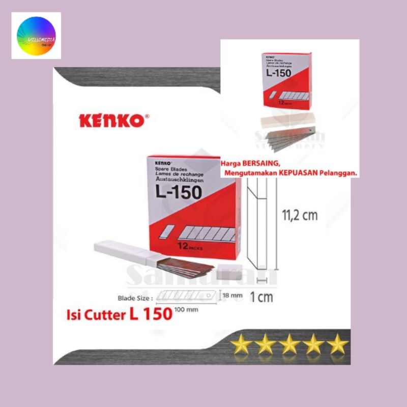 

Isi Cutter Besar Kenko L-150 /Refill Katter L150(ORIGINAL PRODUK)