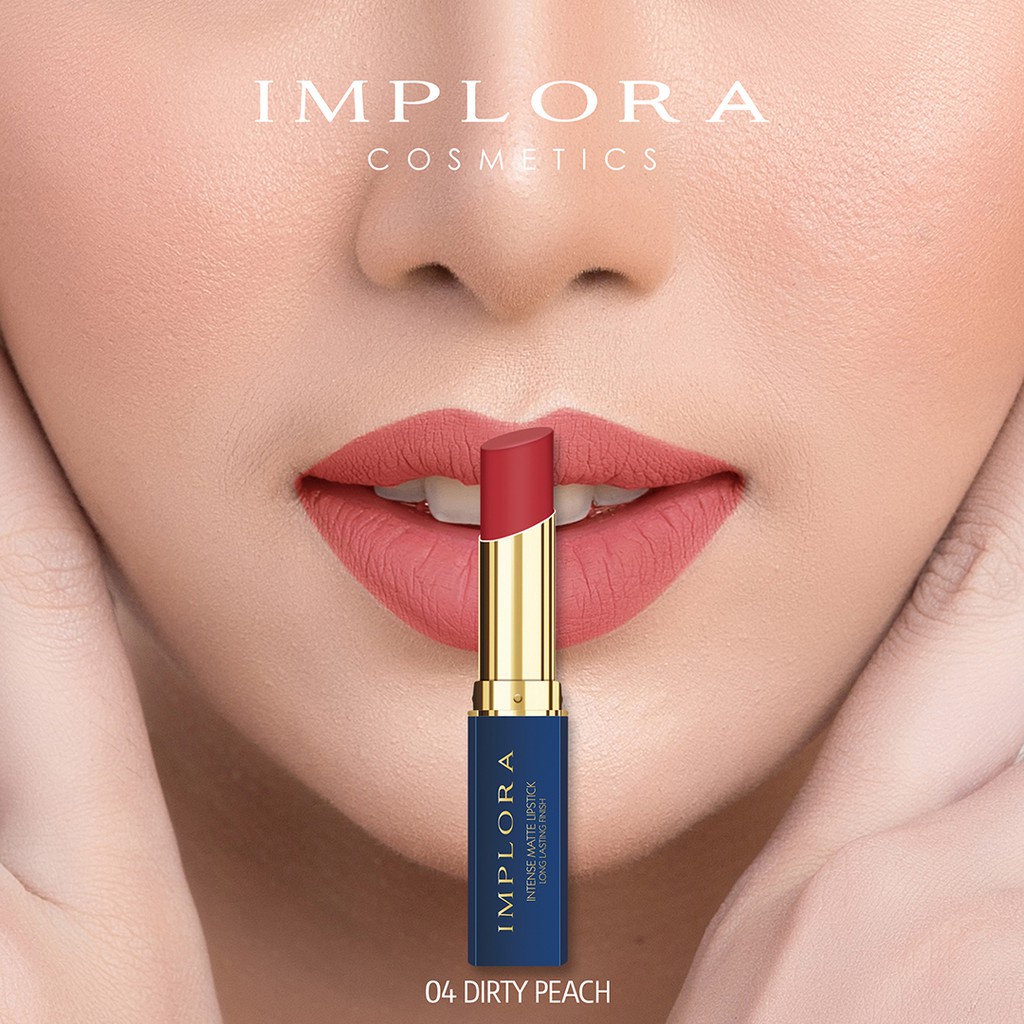 Implora Lipstick Intense Matte Long Lasting Finish ✔️BPOM | Lipstik Mate Implora