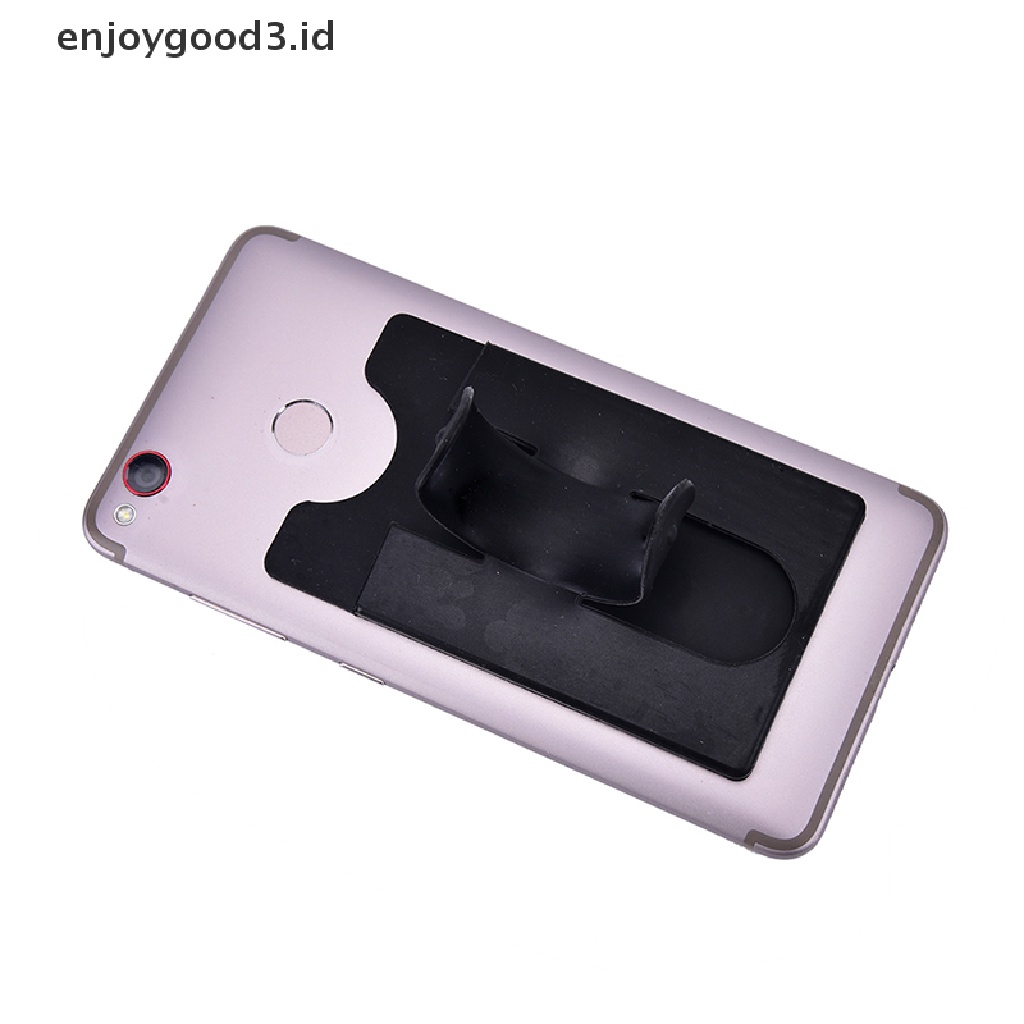 Stand Holder Handphone Bentuk U Bahan Silikon Dengan Slot Kartu