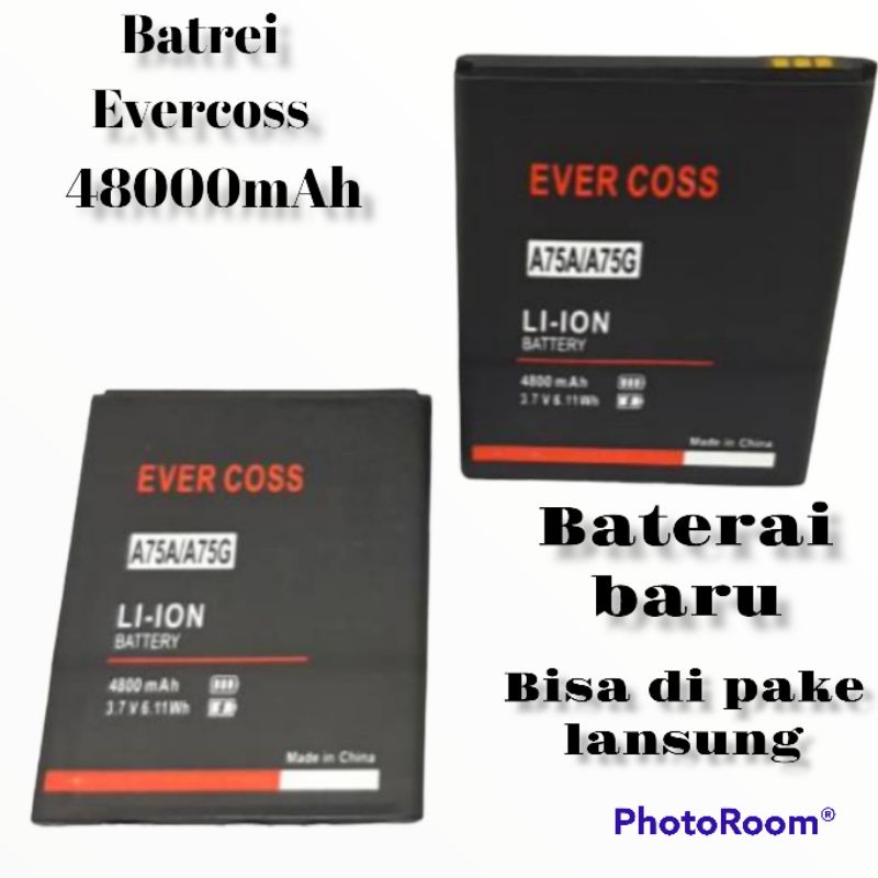 Baterai Evercoss A75A / A75G Li-Ion Battery Batre 48000mAh