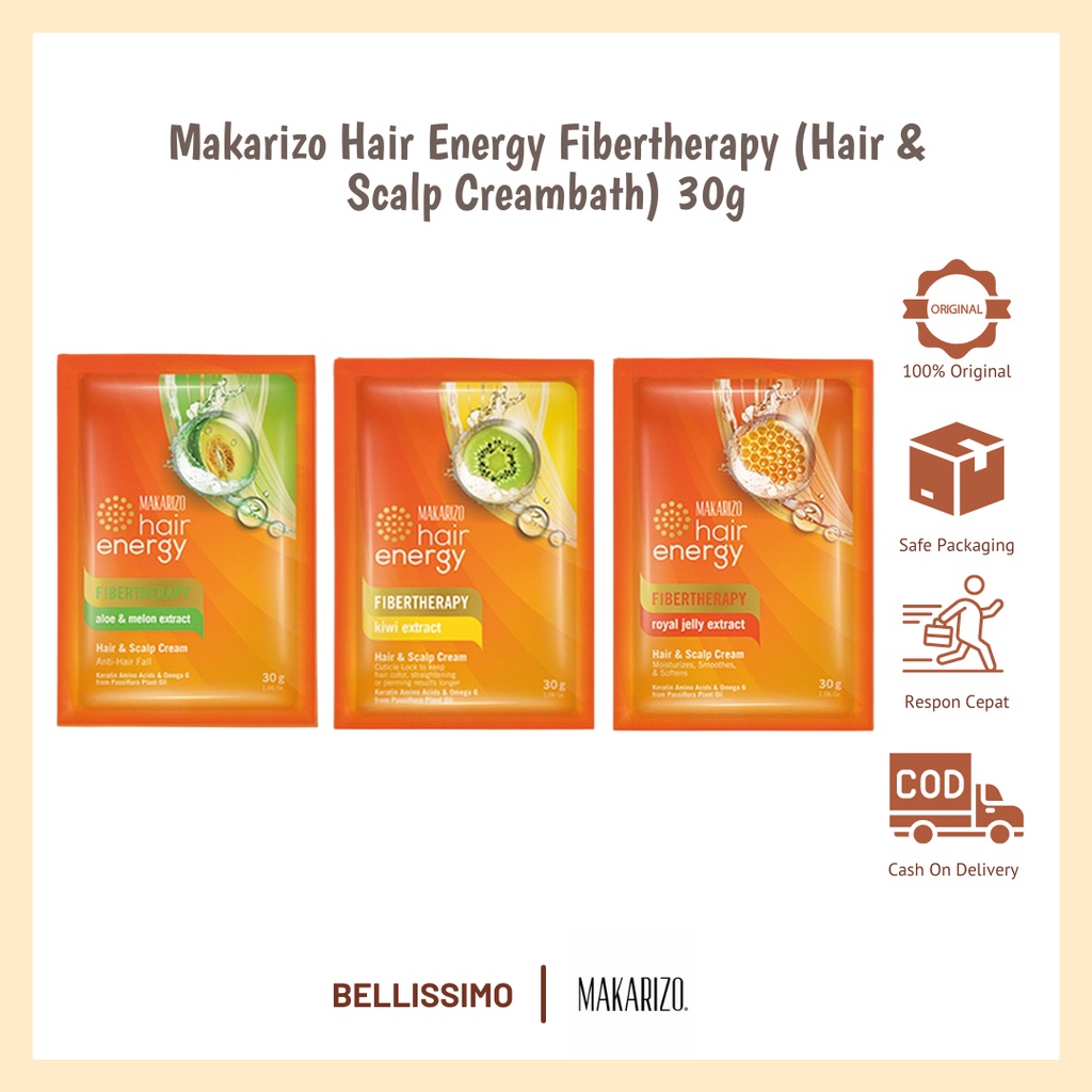 Jual Makarizo Hair Energy Fibertherapy Aloe Melon Extract / Royal Jelly