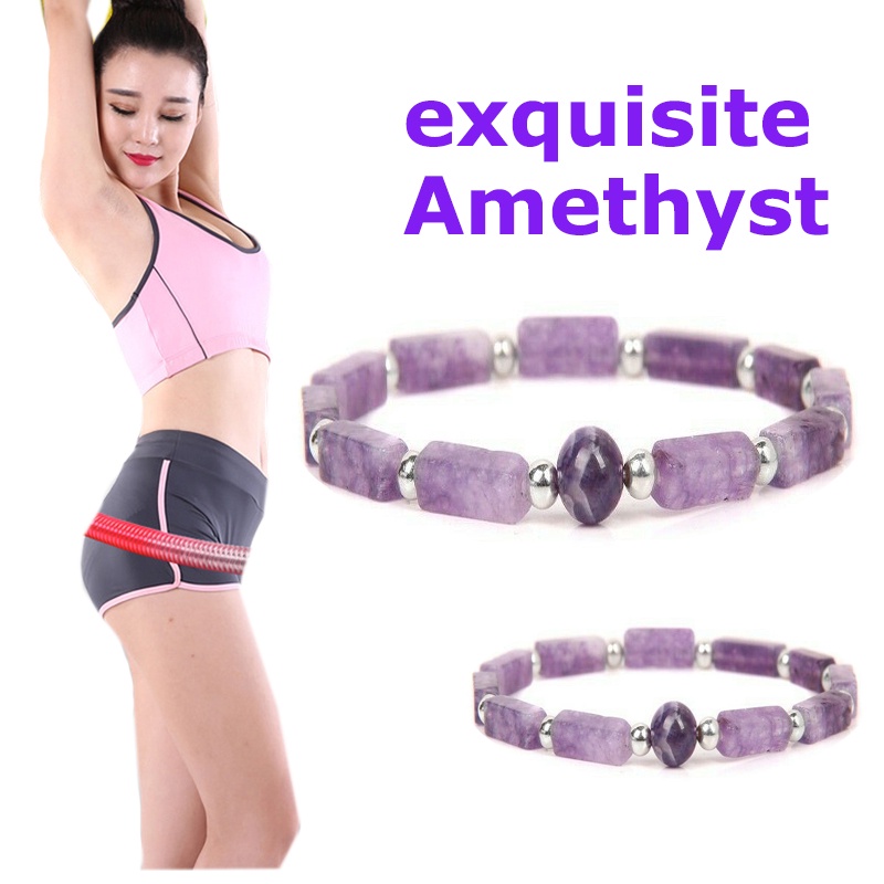 Gelang Manik-Manik Amethyst Alami Untuk Menurunkan Berat Badan