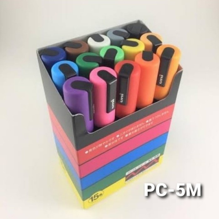 

[COD AKTIF] Uni Posca Poster Color Marking Paints Marker Set 15 - PC-3M / PC-5M - PC-5m