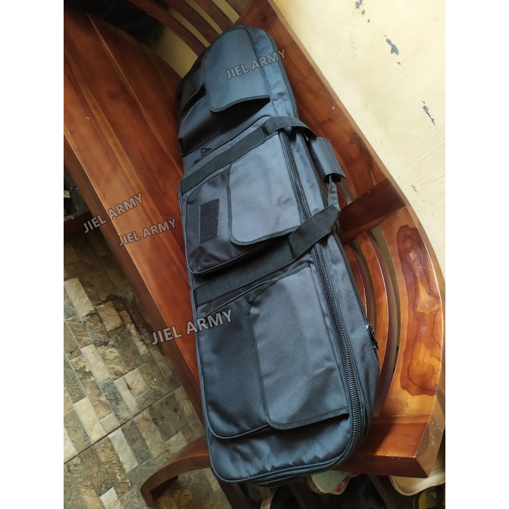 Tas Senjata 2 Kompartemen 1smg V2 - Tempat Senjata - Tas Senjata Laras Panjang Tactical