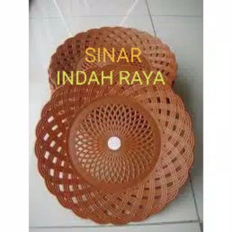 PIRING ROTAN PLASTIK lusinan isi 12pcs/ lusin