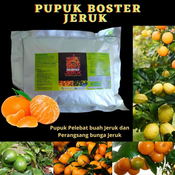 Pupuk Boster Jeruk - Pemicu pertumbuhan buah tanaman jeruk - 100 gram FF11