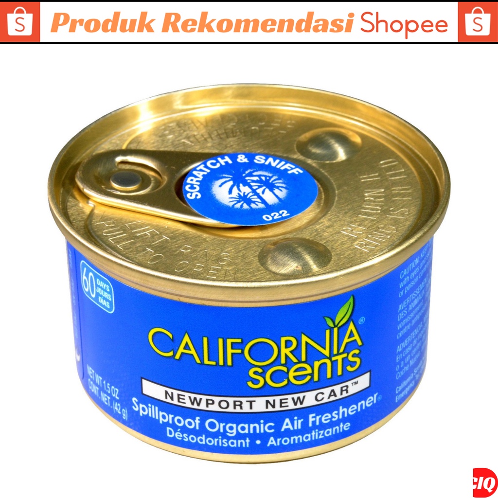 Pengharum Pewangi Dashboard Mobil Mewah Wangi Tahan Lama California Scents Cans Aroma Golden State New Car Apple Laguna