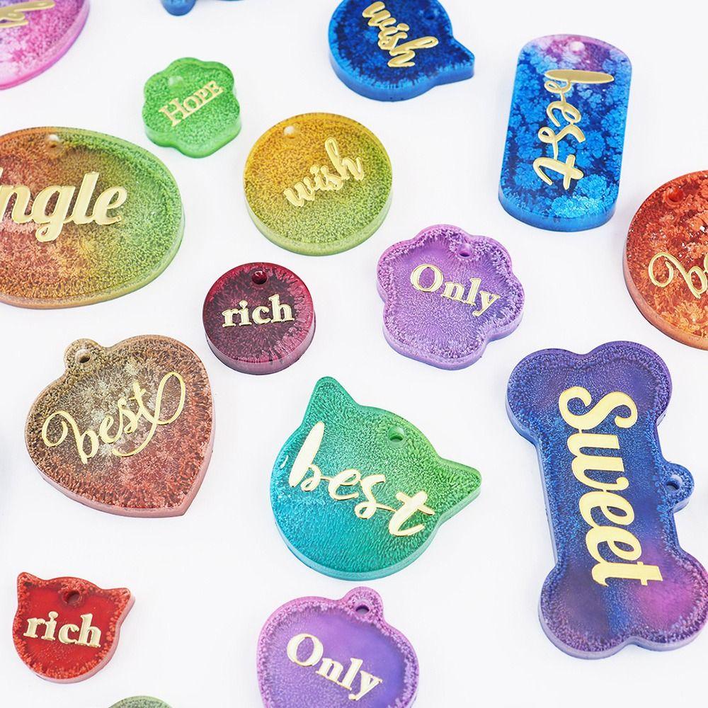 Preva Cetakan Silikon Resin Cetakan Liontin Pentagram Baru Transparan