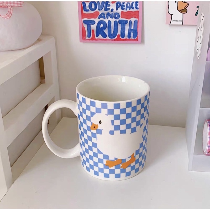 GELAS KERAMIK MOTIF BEBEK LUCU / MUG AESTHETIC DUCK SERIES / CUTE MUG KOREA / GELAS KOPI TEH SUSU JUS / GELAS KACA TEBAL / TUMBLR GLASS / CANGKIR BEBEK / GELAS RUMAHAN