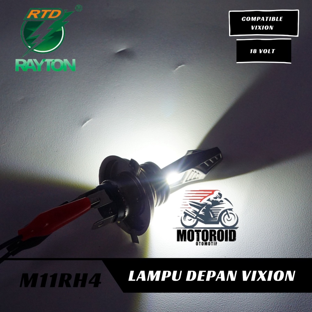 LAMPU MOTOR RTD M11RB-H4 BOHLAM H4 LAMPU HEADLAMP LED M11Rb H4