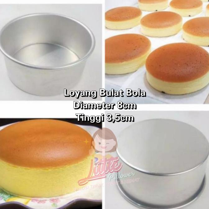 (KC8) Loyang Bulat Mini 10cm Anti Lengket - loyang kue korean cake