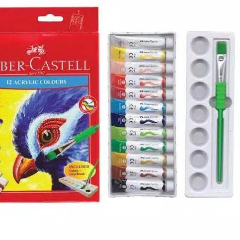 

Faber Castell Acrylic Colour Tube set 12 / Cat Akrilik