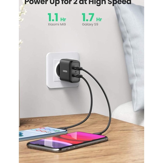 UGREEN Fast Charger 36W Dual port USB-A - CD161