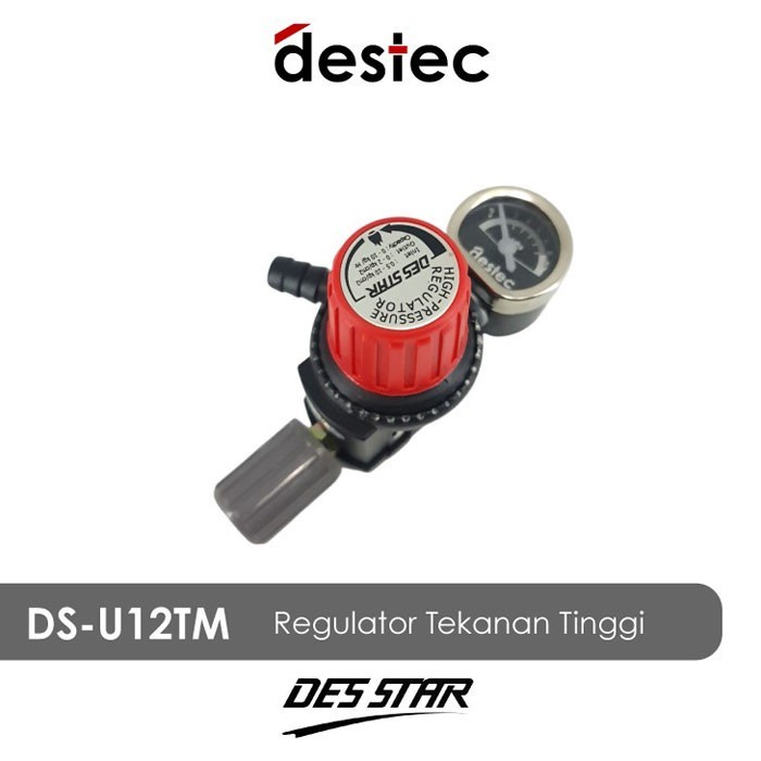 DesStar DS-U12TM Regulator Gas Tekanan Tinggi Meteran Handle Putar