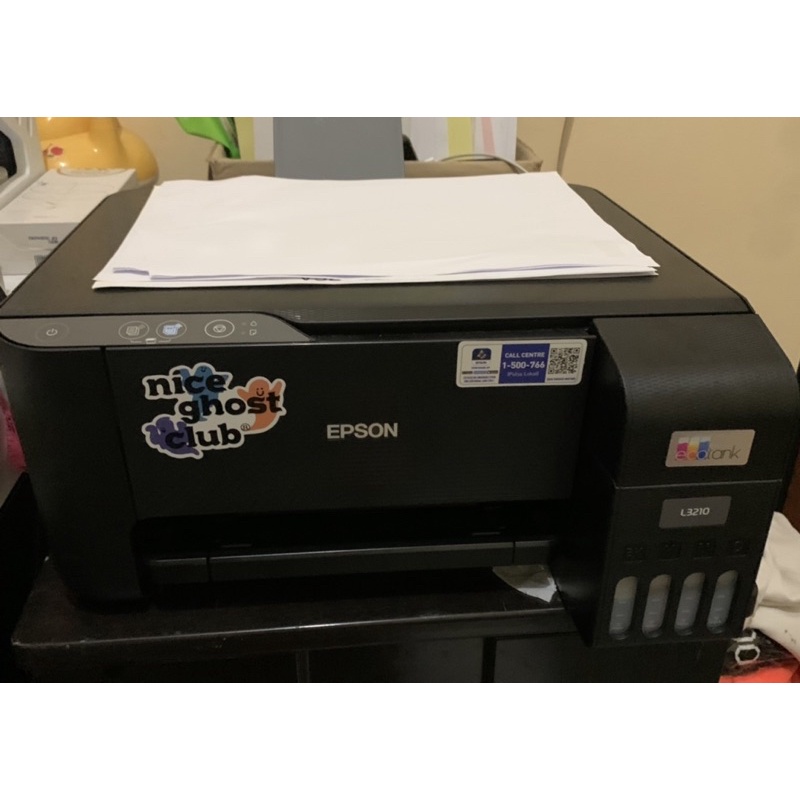 printer epson l3210 second bekas bonus kertas foto dan hvs sidu