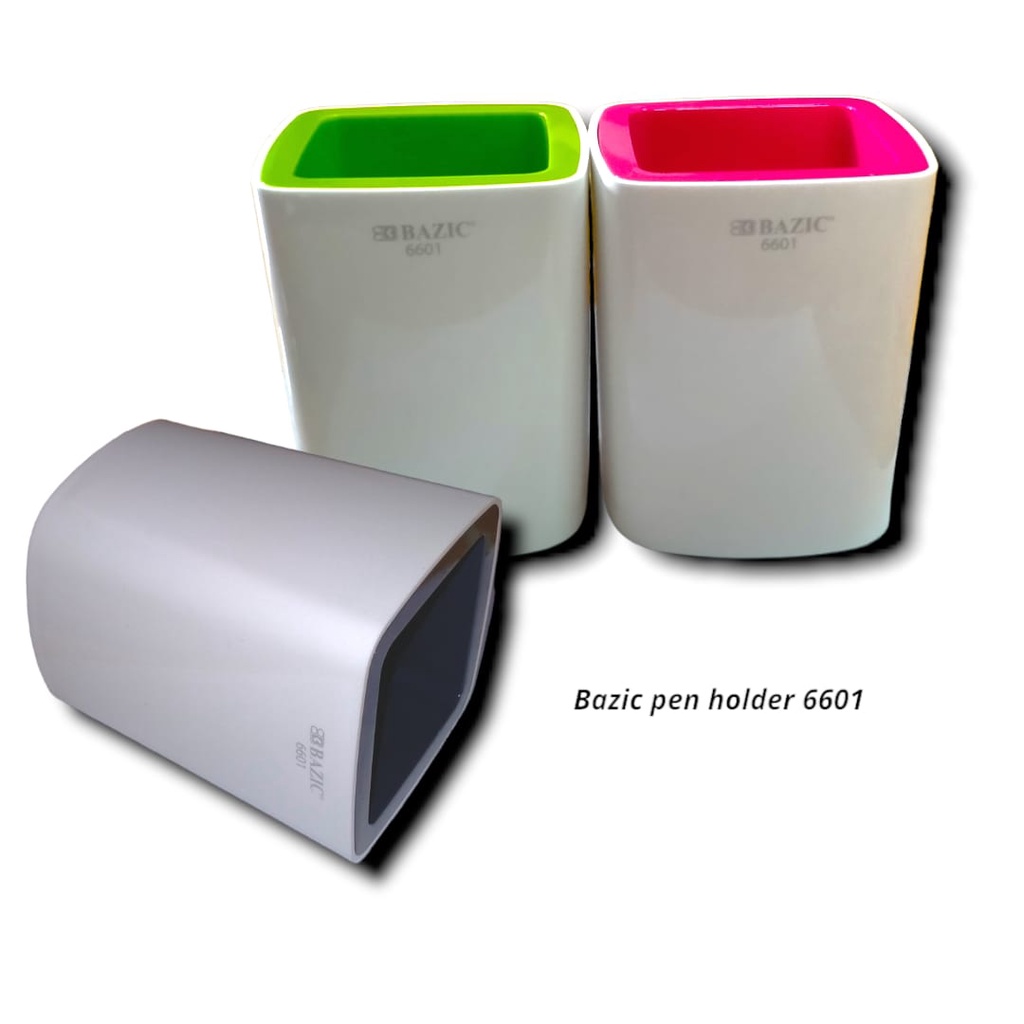 

TEMPAT PENSIL PULPEN MEJA BAZIC PEN CUP HOLDER PLASTIK 6601 TEBAL