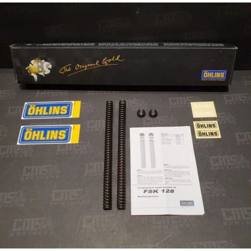 per shock shok sok Spring Kit Per Shock DepanMerk Ohlins
For Yamaha Aerox
Original