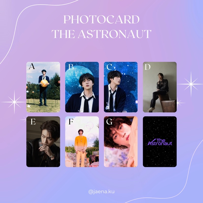 [BTS] PHOTOCARD THE ASTRONAUT JIN SOLO ‼️BACA DESKRIPSI‼️