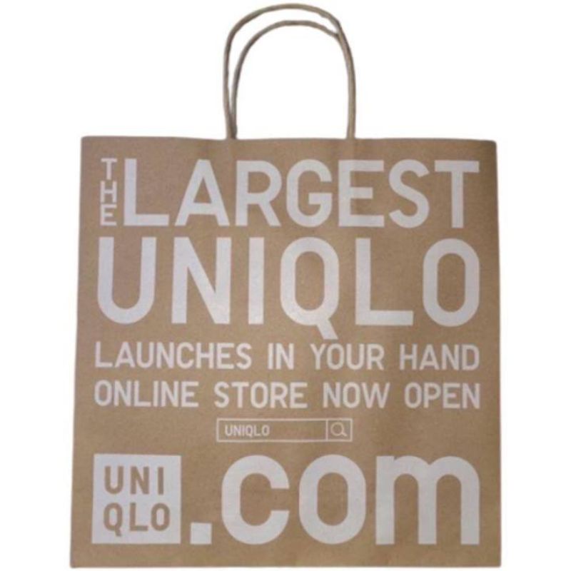 

Paper Bag Uniqlo Dijual Terpisah WAJIB DISERTAI PEMBELIAN PAKAIAN /AKSESORIS