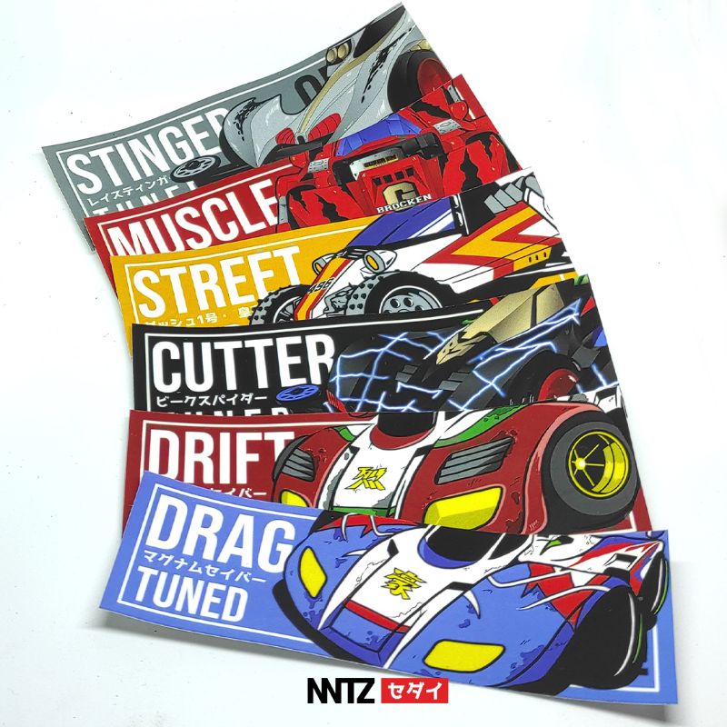 

sticker slap anime - tamiya lets and go jdm vinyl TUNED SERIES