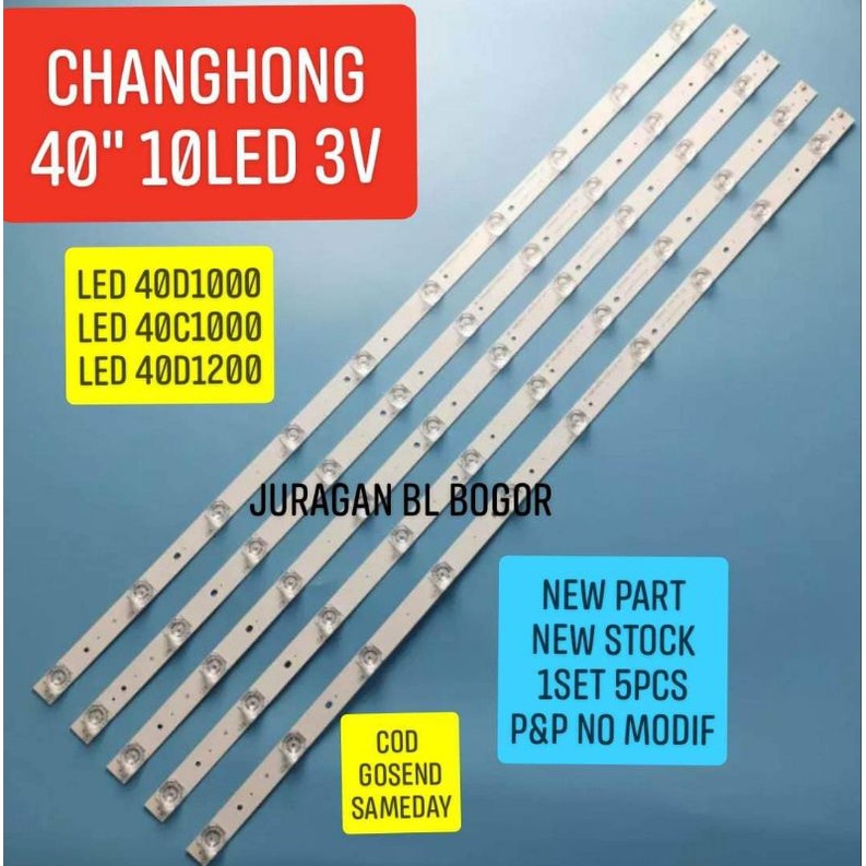 LAMPU LED BL BACKLIGHT TV CHANGHONG LED40D1000 40D1000 40D1200 LED40C1000N