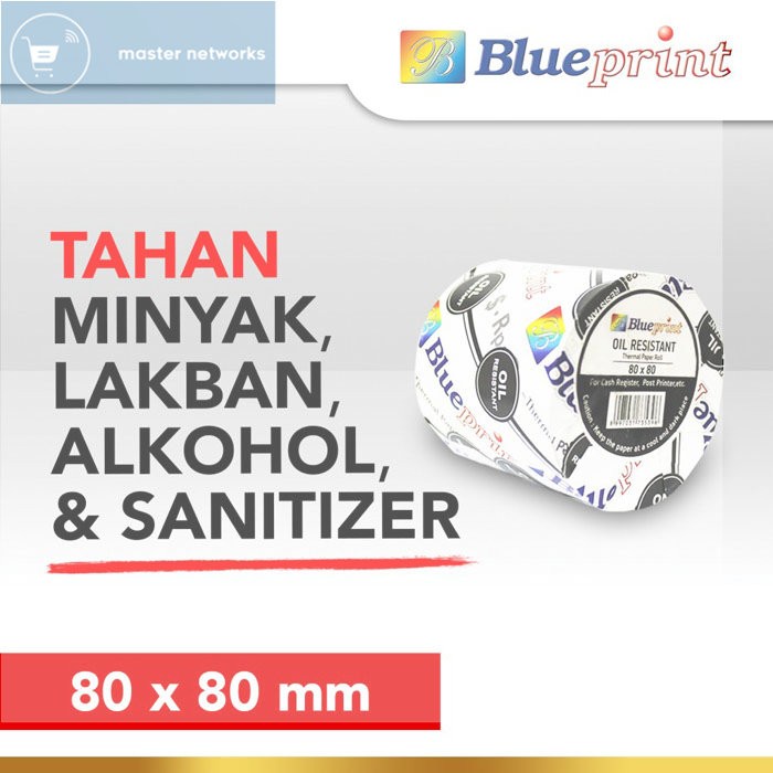 

Blueprint Kertas Termal 80x80 mm Anti Luntur Thermal Paper Oil Resist