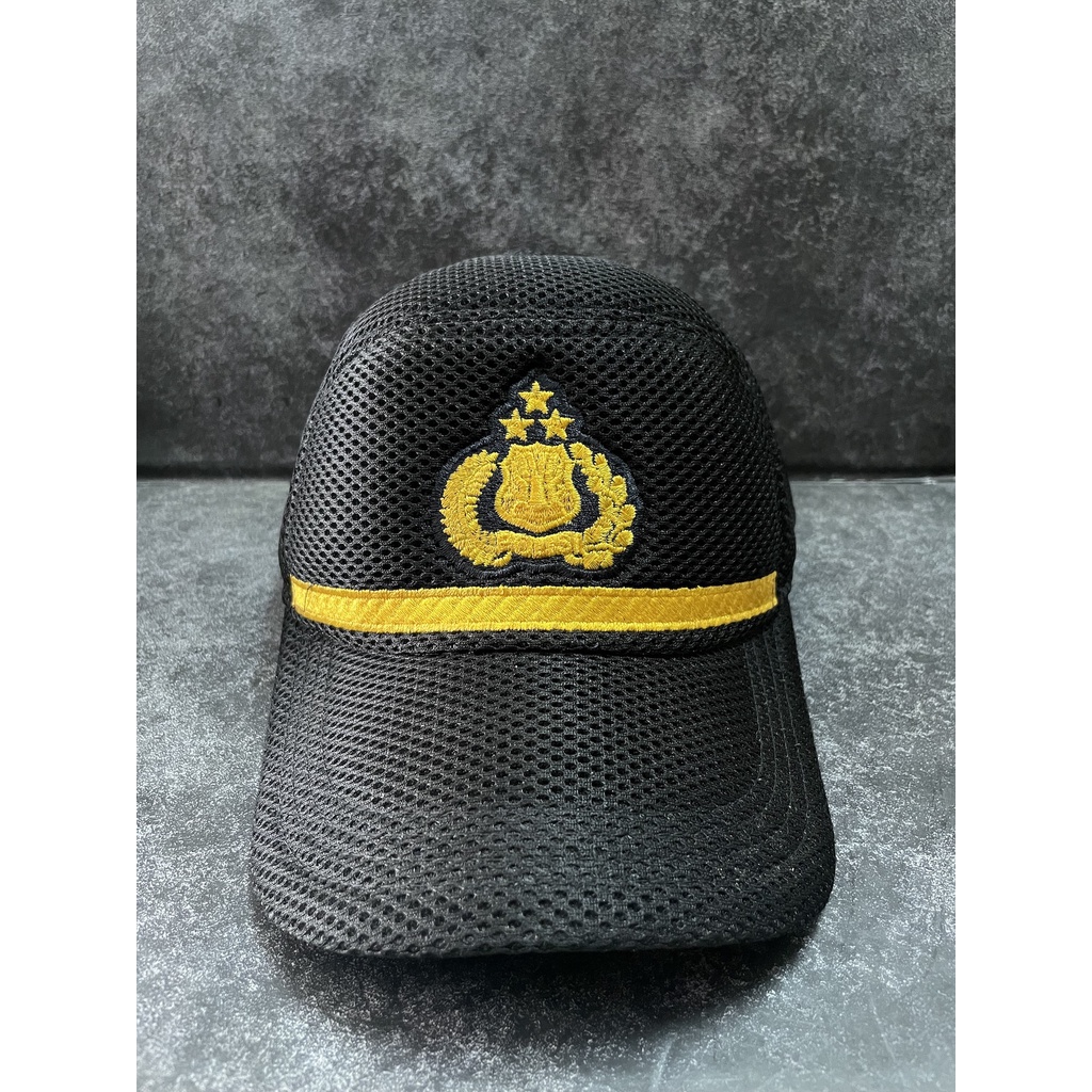 Topi Jaring Polis* List Pama (Hitam) - Topi Pama Police - Topi Jaring