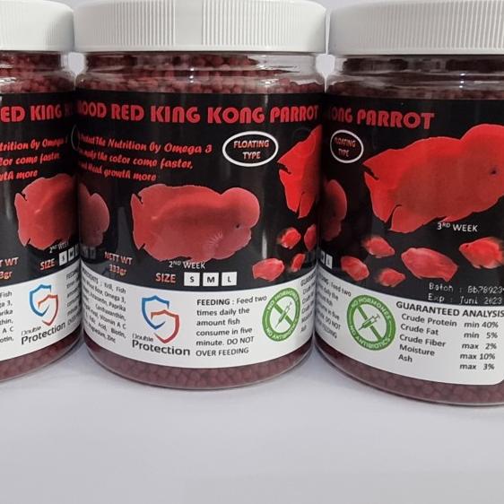 Exotic Life Super Blood Red King Kong Parrot Pakan Parrot &Lohan 333gr - M