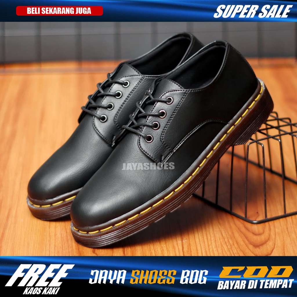 OLIVER Sepatu Formal Pria Pantofel Kerja Kuliah Hitam Resmi Original Footwear