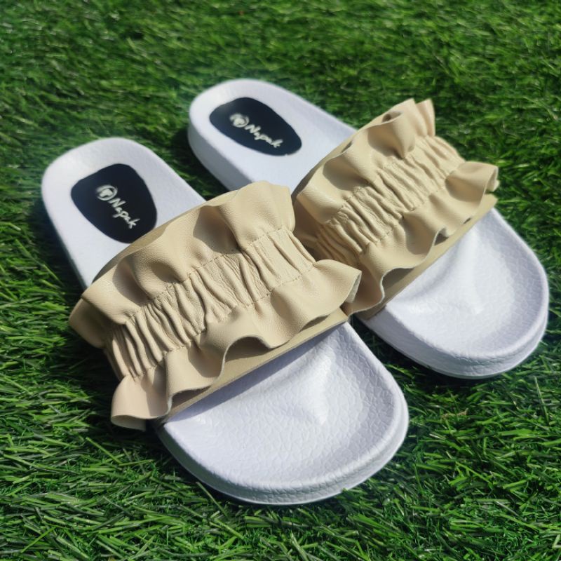 NAPAK Sandal Wanita Slide Premium Sandal Slip On