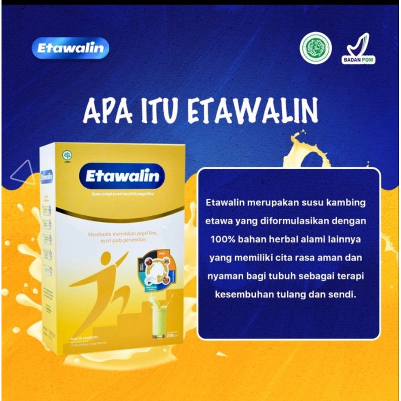 ETAWALIN 200gr susu terapi tulang dan sendi