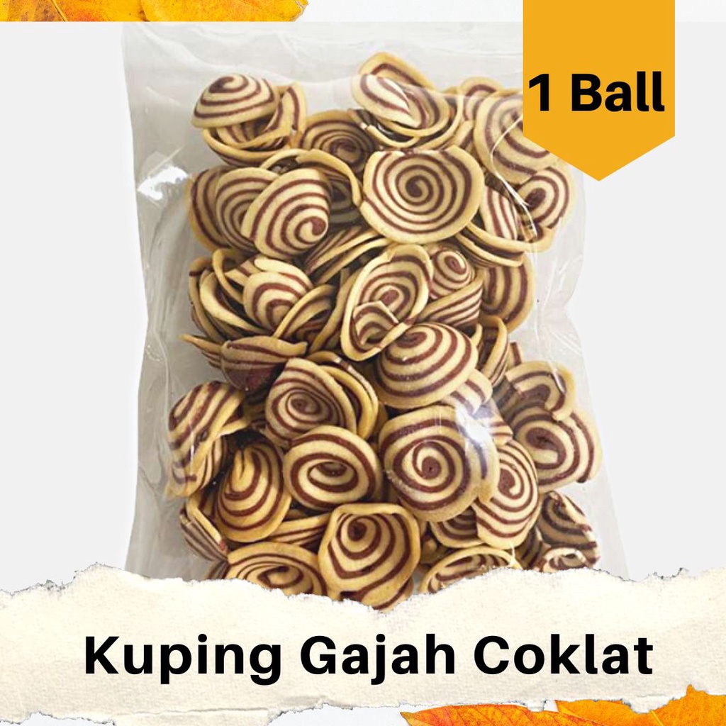 

Kuping Gajah Coklat 1 BALL ( 3,8 KG )/ Snack Kiloan Murah/ RT86SBY