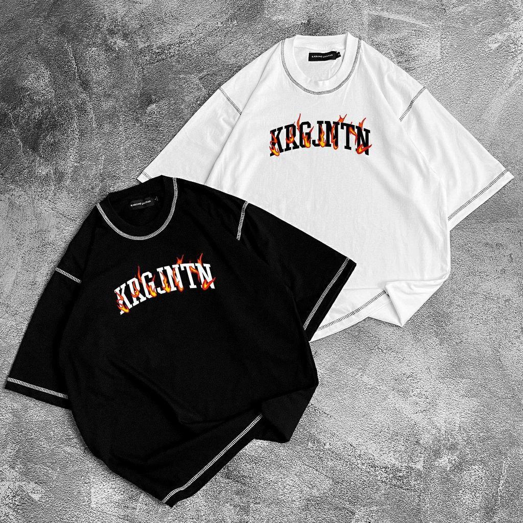 [Oversize] BAJU KAOS OVERSIZE / OVERSIZE T-SHIRT "krgjntn api"