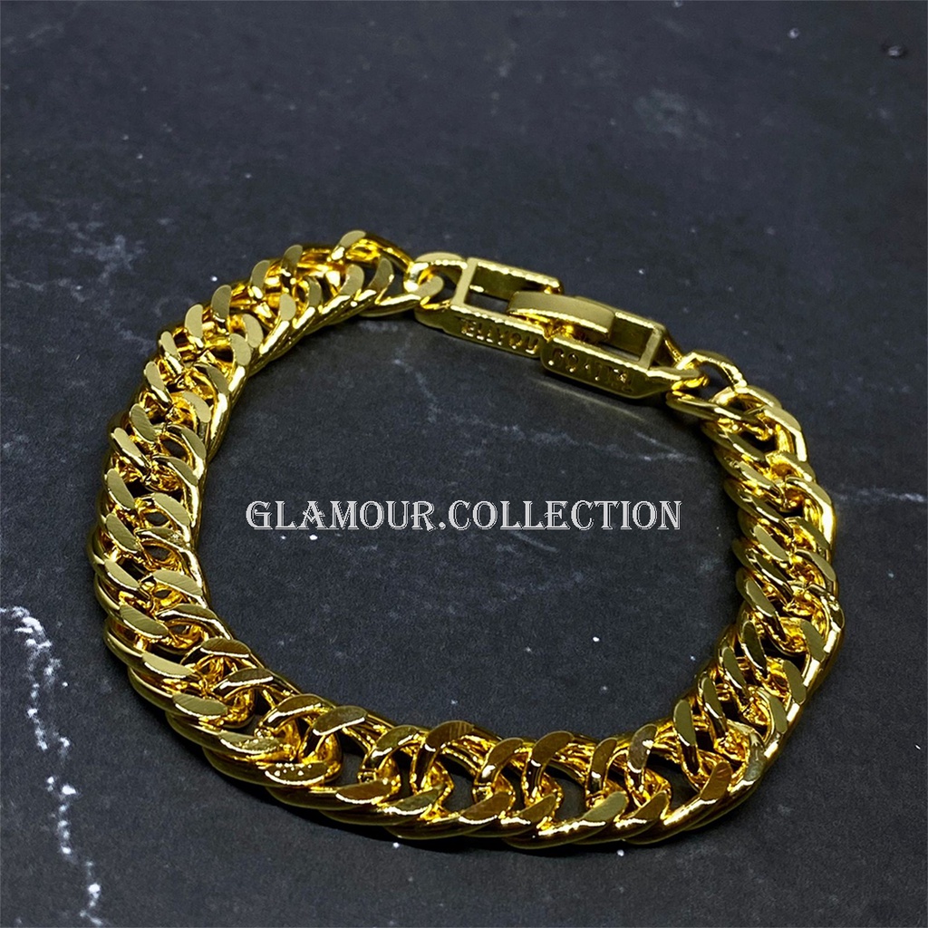 Gelang Rantai Xuping Gold Anti Alergi Fashion Wanita &amp; Pria #1