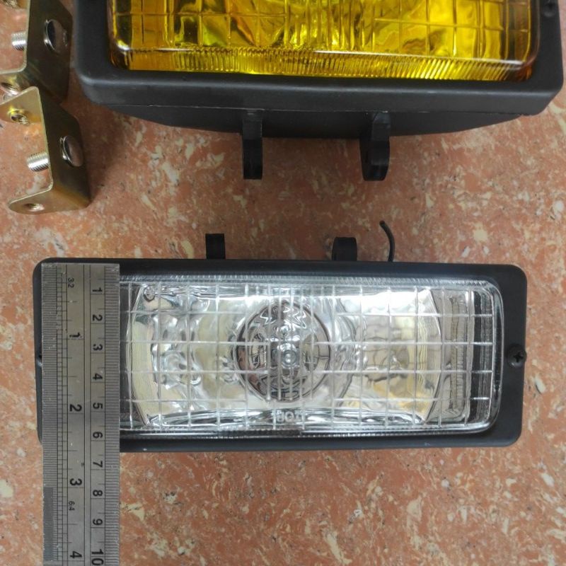 foglamp lampu sorot bumper depan mobil kotak persegi galaxy universal / toyota kijang grand super